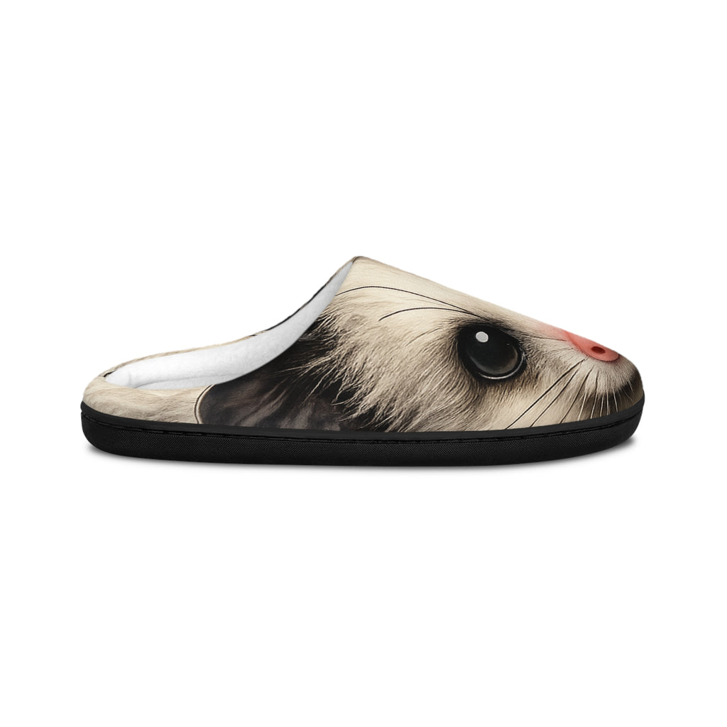 Opossum Staring Contest Cozy House Slippers