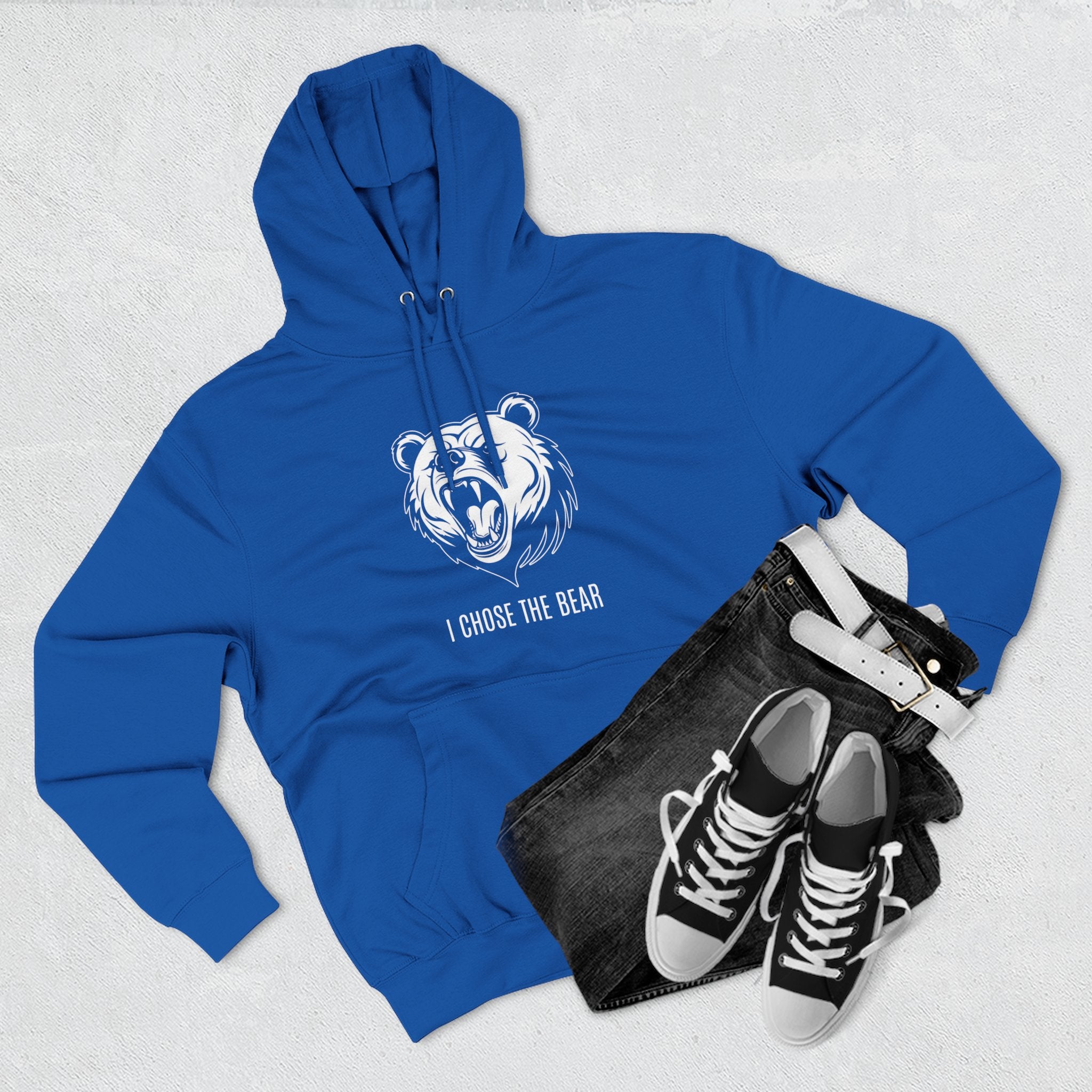 I Chose The Bear Hoodie - Roaring Streetwear Fleece Pullover