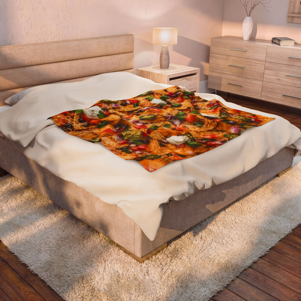 The "Nacho Average Blanket" Velveteen Plush Throw