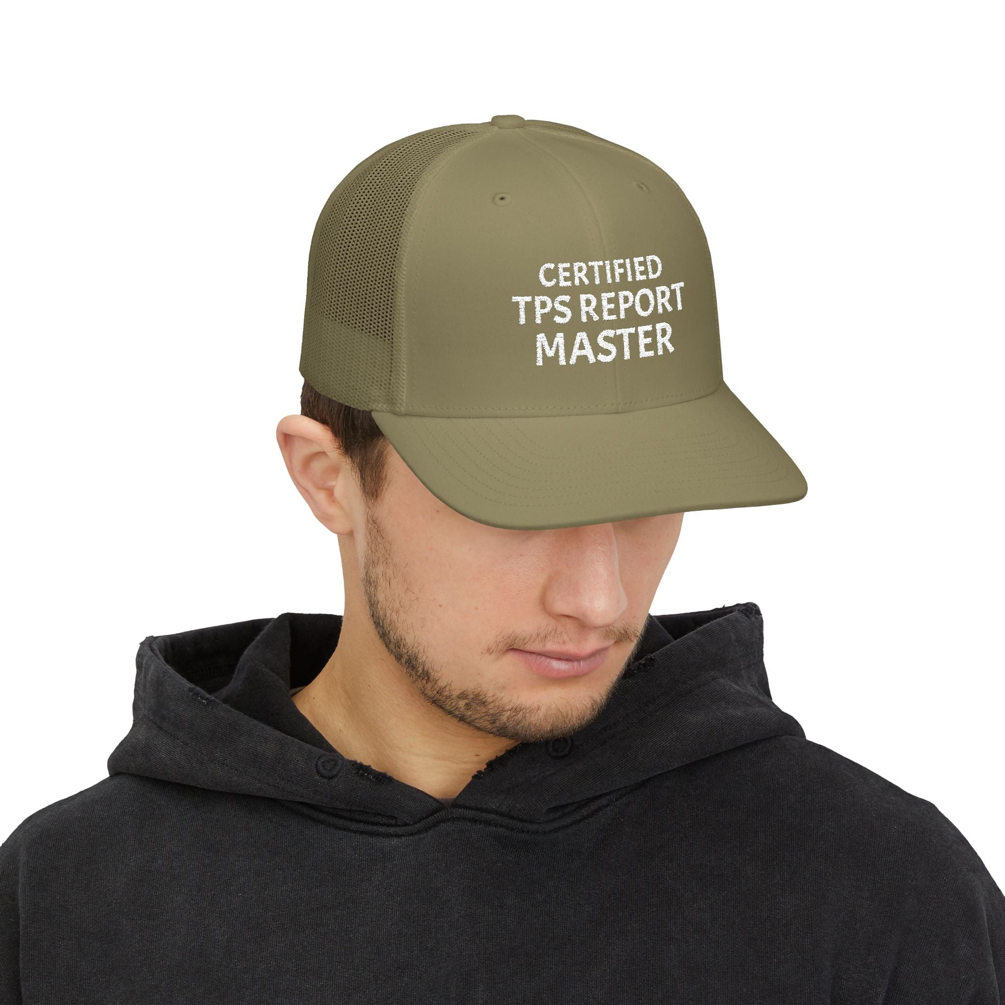 Certified TPS Report Master Trucker Cap – Funny Office Humor Snapback