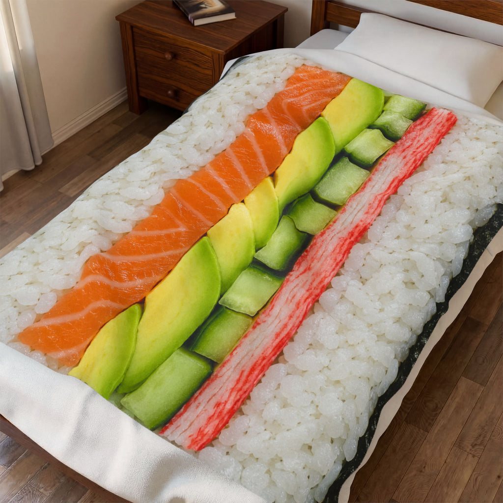 The Maki Roll Solo Velveteen Blanket