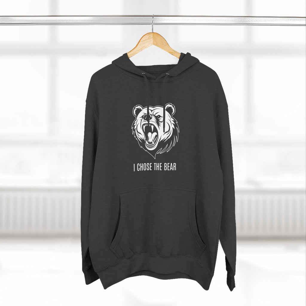 I Chose The Bear Hoodie - Roaring Streetwear Fleece Pullover