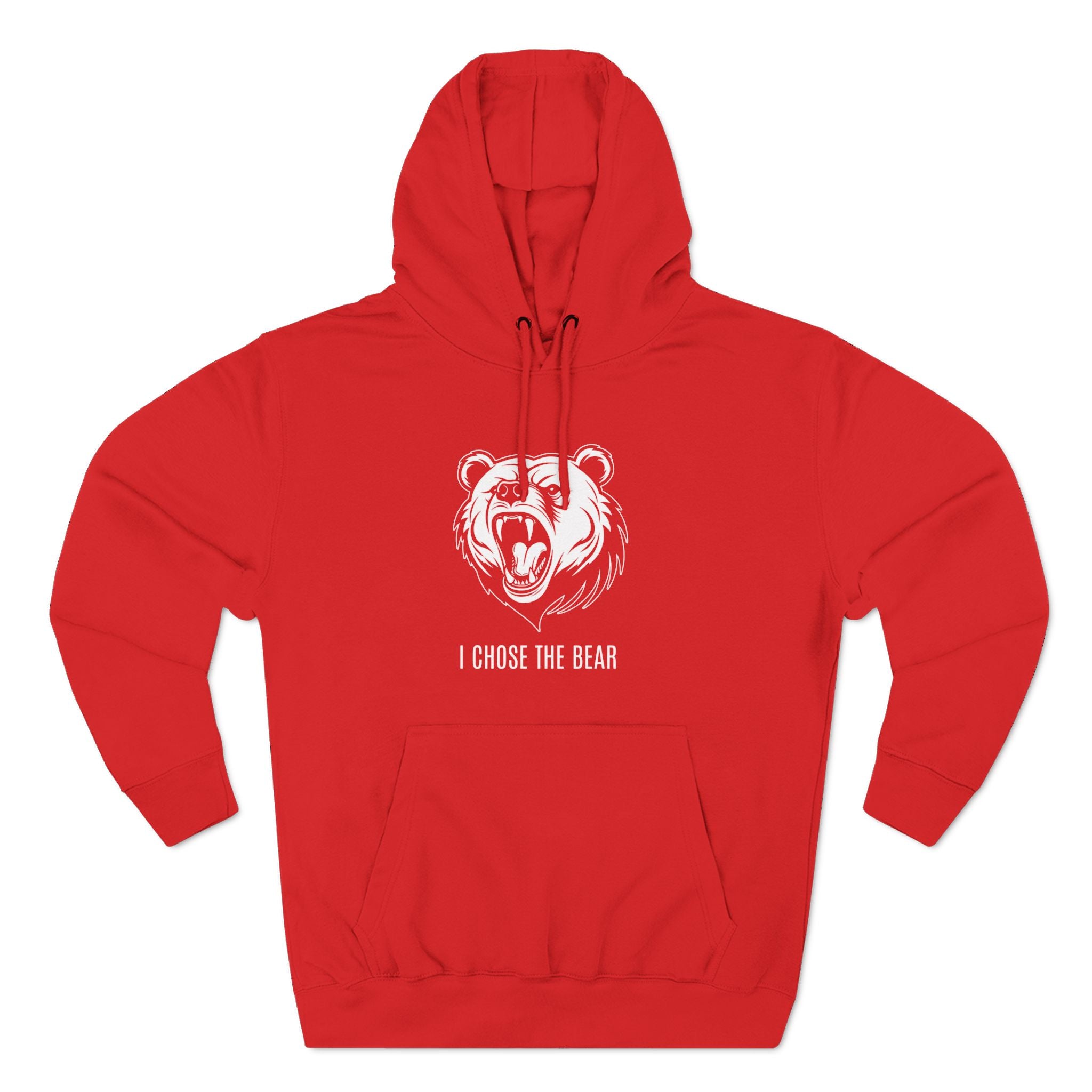 I Chose The Bear Hoodie - Roaring Streetwear Fleece Pullover