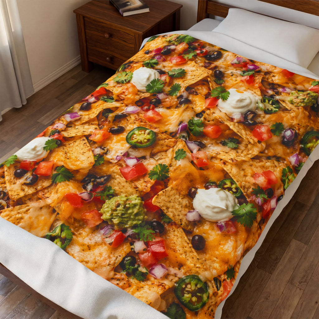 The "Nacho Average Blanket" Velveteen Plush Throw