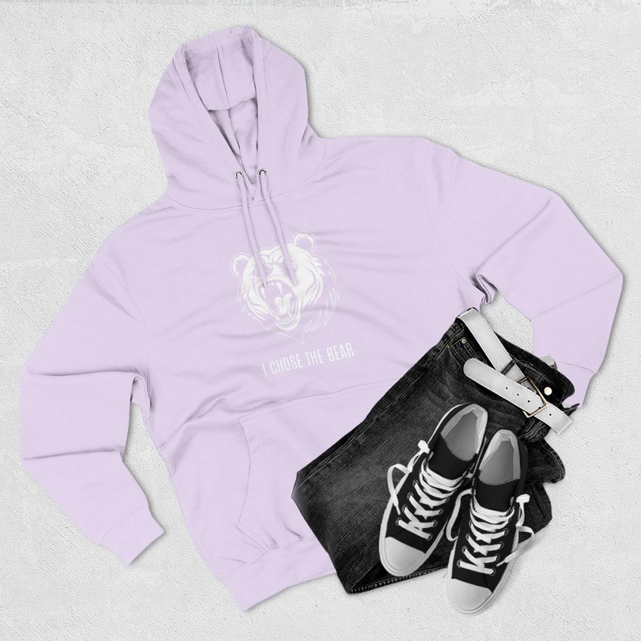 I Chose The Bear Hoodie - Roaring Streetwear Fleece Pullover
