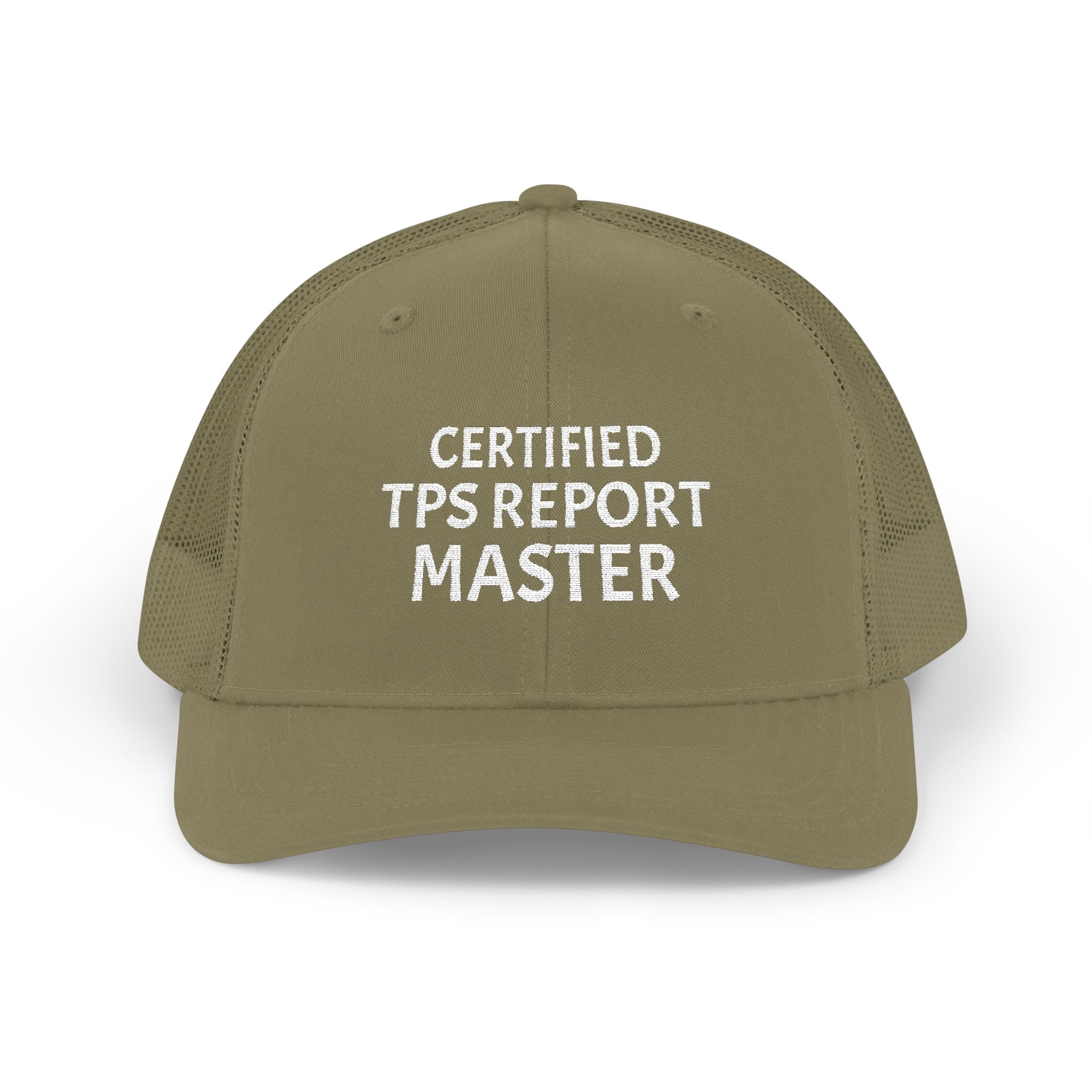 Certified TPS Report Master Trucker Cap – Funny Office Humor Snapback
