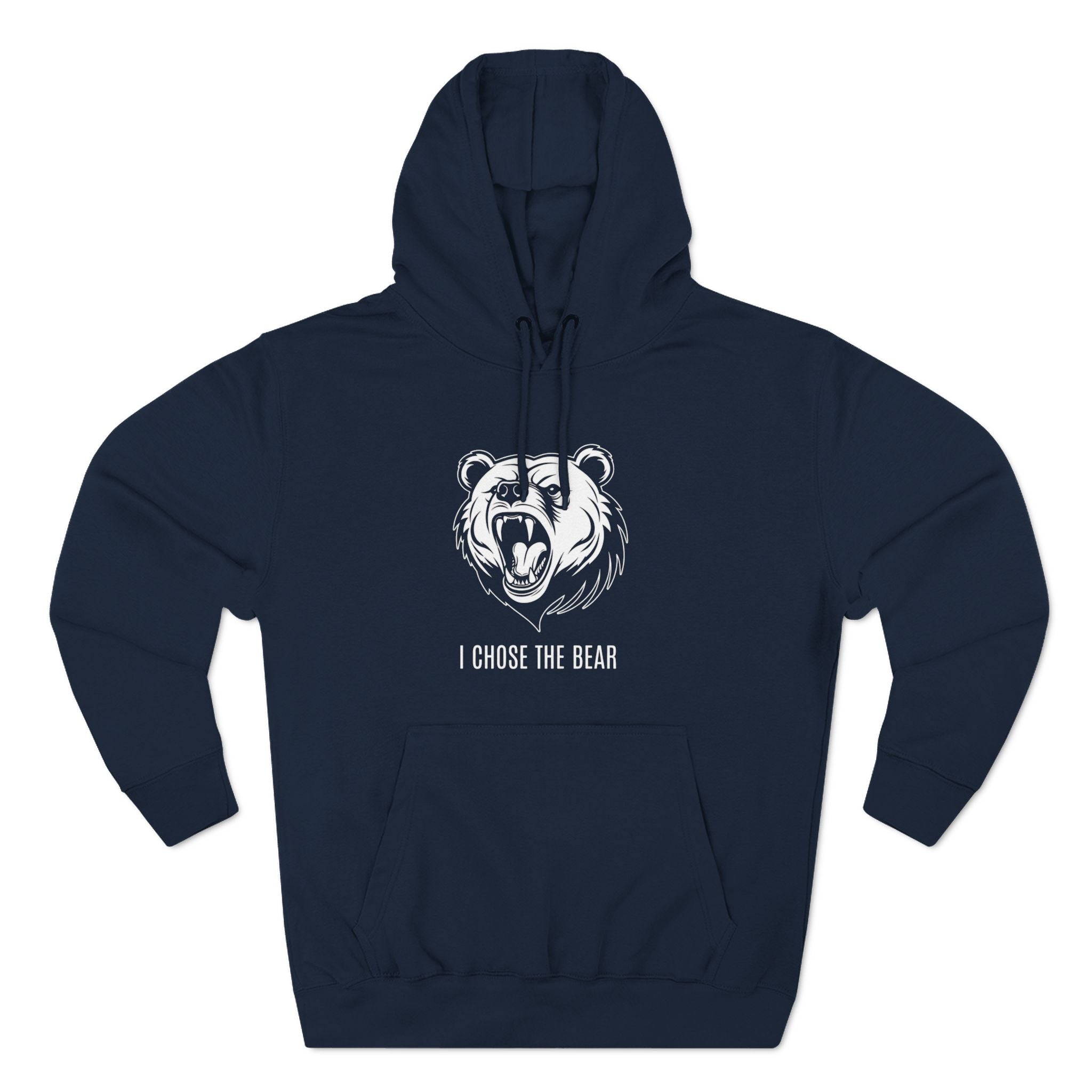 I Chose The Bear Hoodie - Roaring Streetwear Fleece Pullover