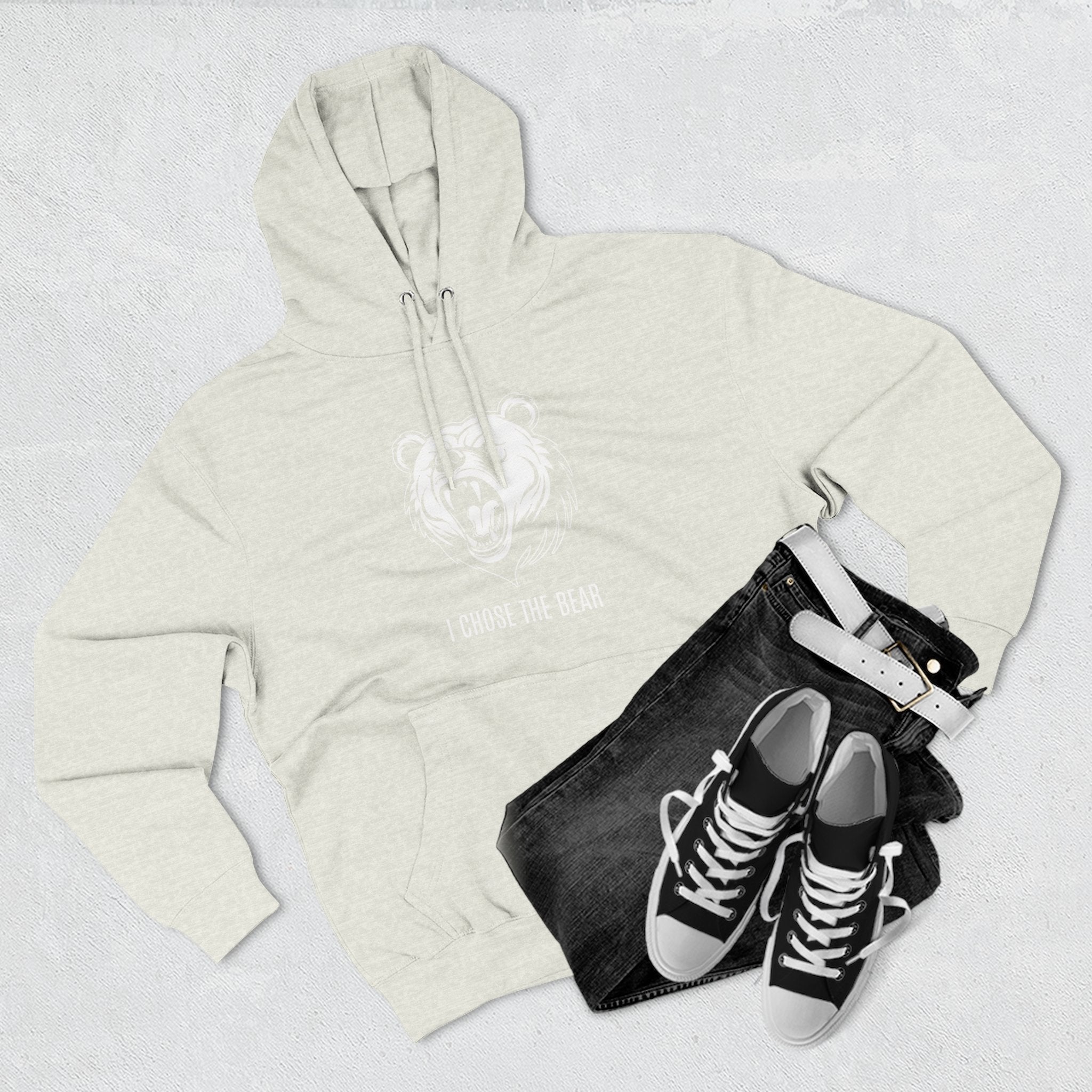 I Chose The Bear Hoodie - Roaring Streetwear Fleece Pullover