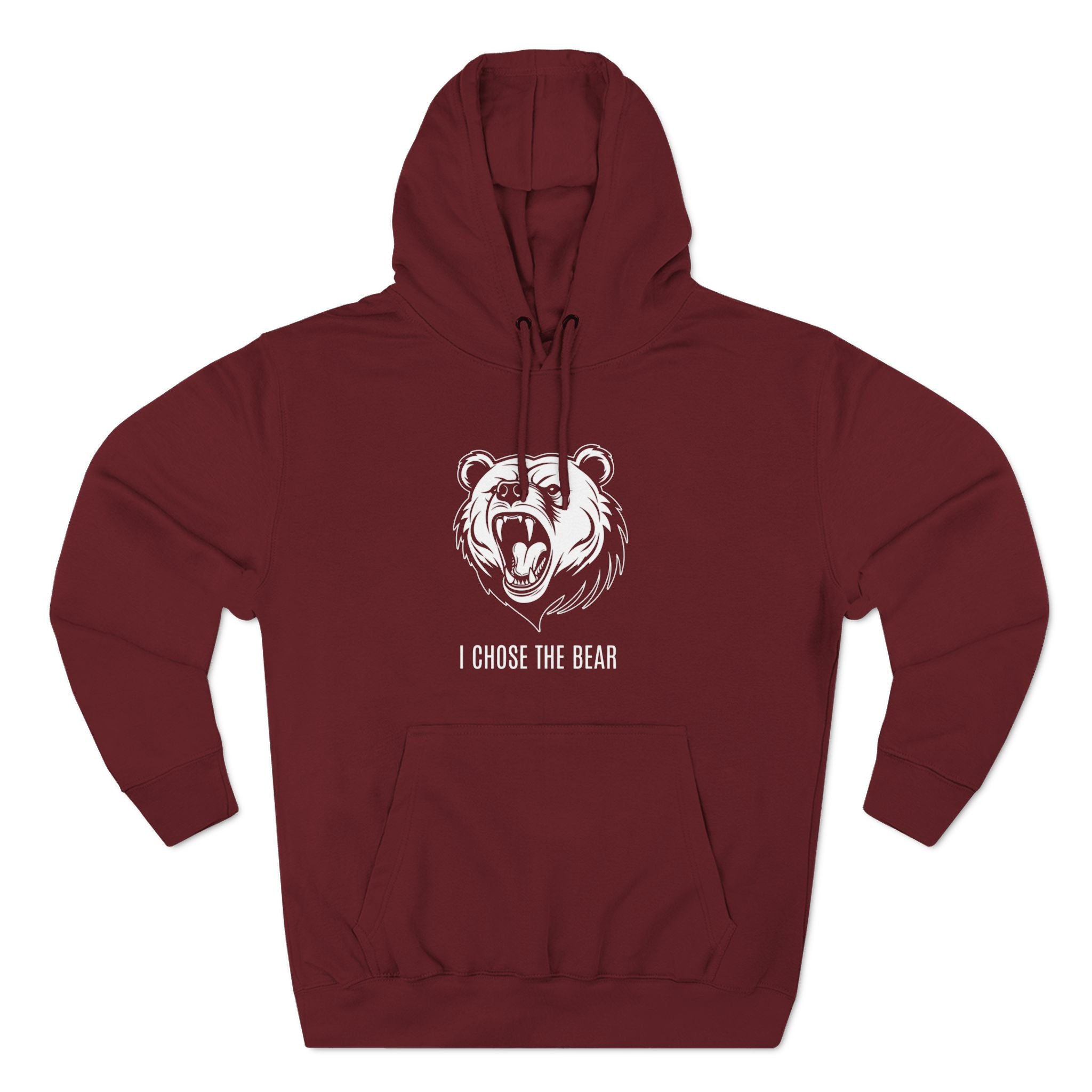 I Chose The Bear Hoodie - Roaring Streetwear Fleece Pullover