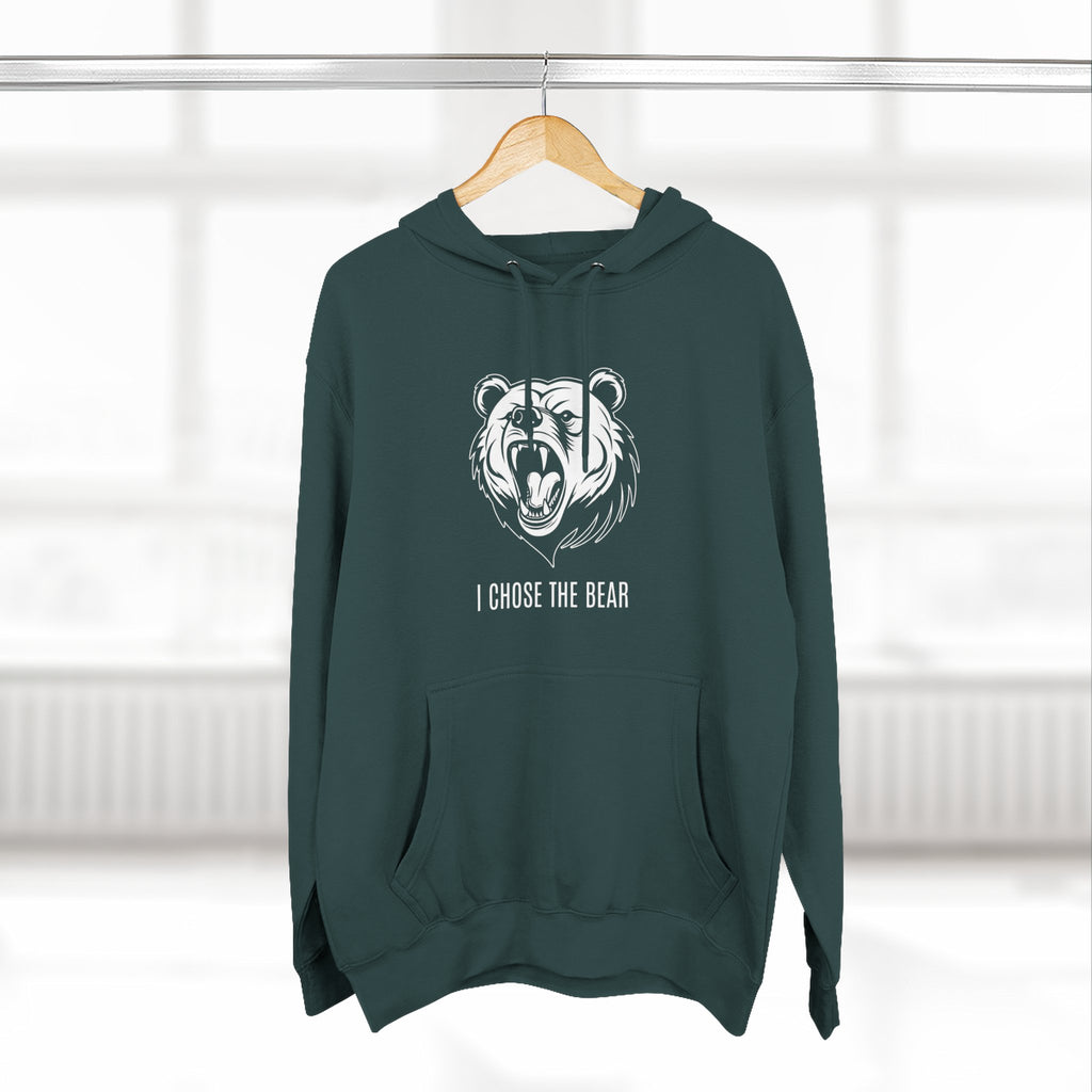 I Chose The Bear Hoodie - Roaring Streetwear Fleece Pullover
