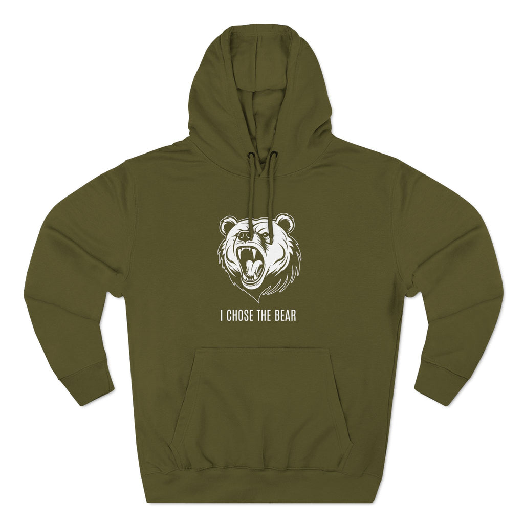 I Chose The Bear Hoodie - Roaring Streetwear Fleece Pullover