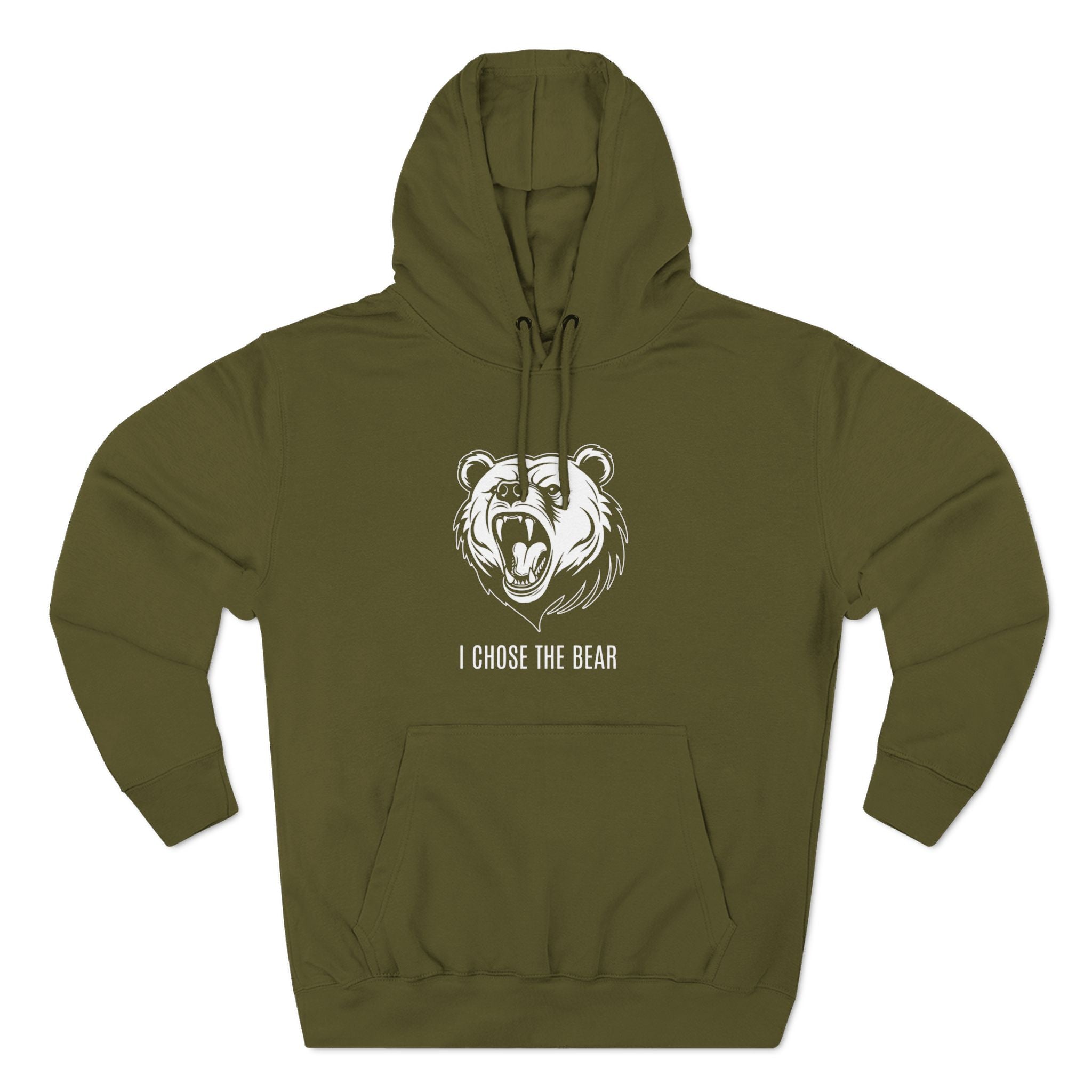 I Chose The Bear Hoodie - Roaring Streetwear Fleece Pullover