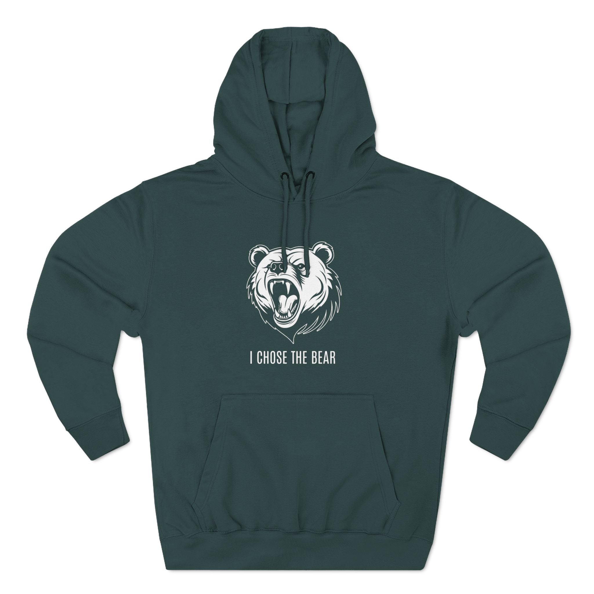 I Chose The Bear Hoodie - Roaring Streetwear Fleece Pullover