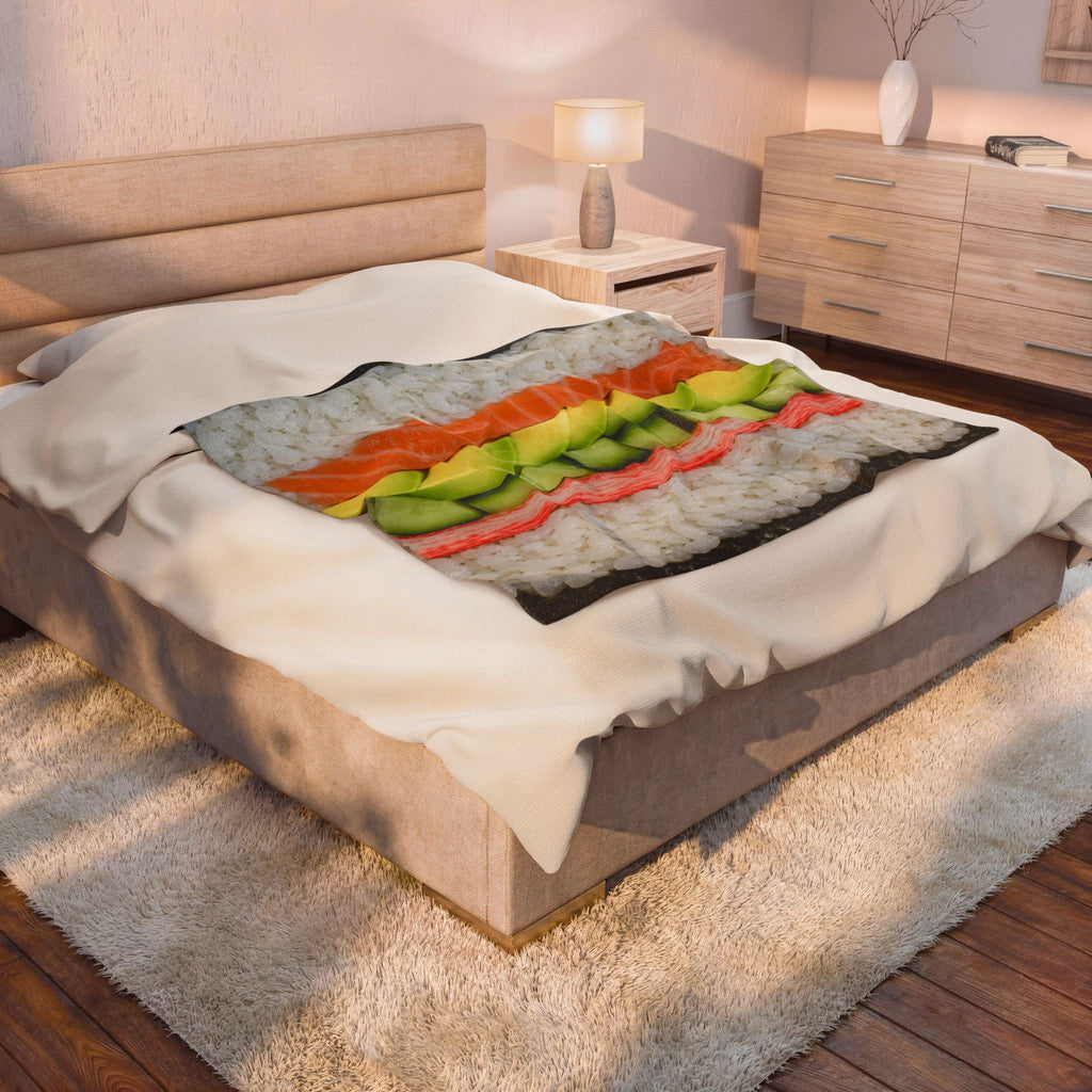 The Maki Roll Solo Velveteen Blanket