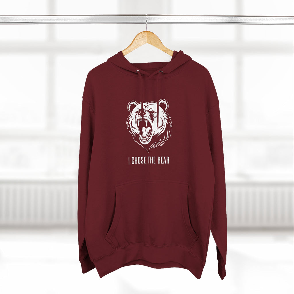 I Chose The Bear Hoodie - Roaring Streetwear Fleece Pullover