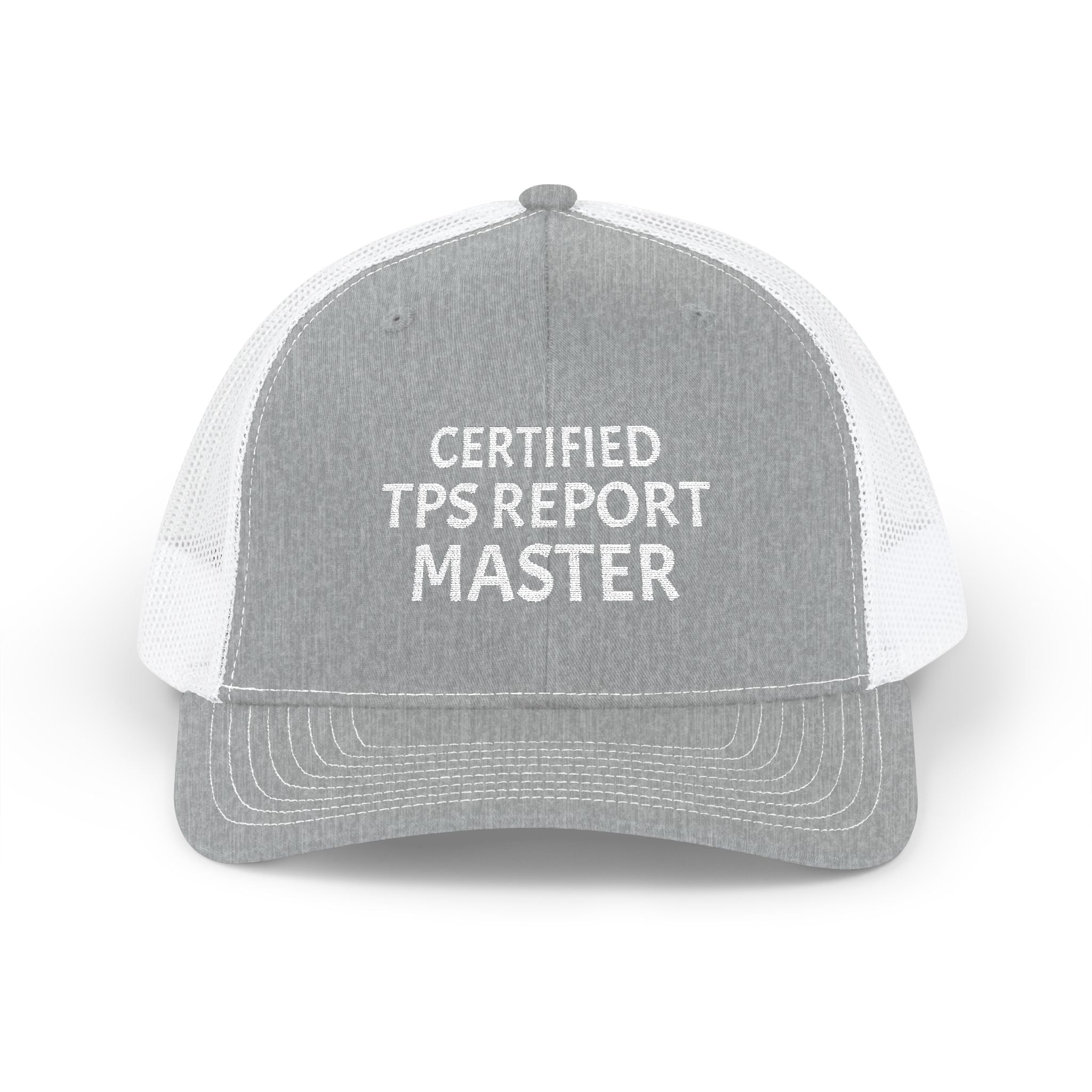 Certified TPS Report Master Trucker Cap – Funny Office Humor Snapback