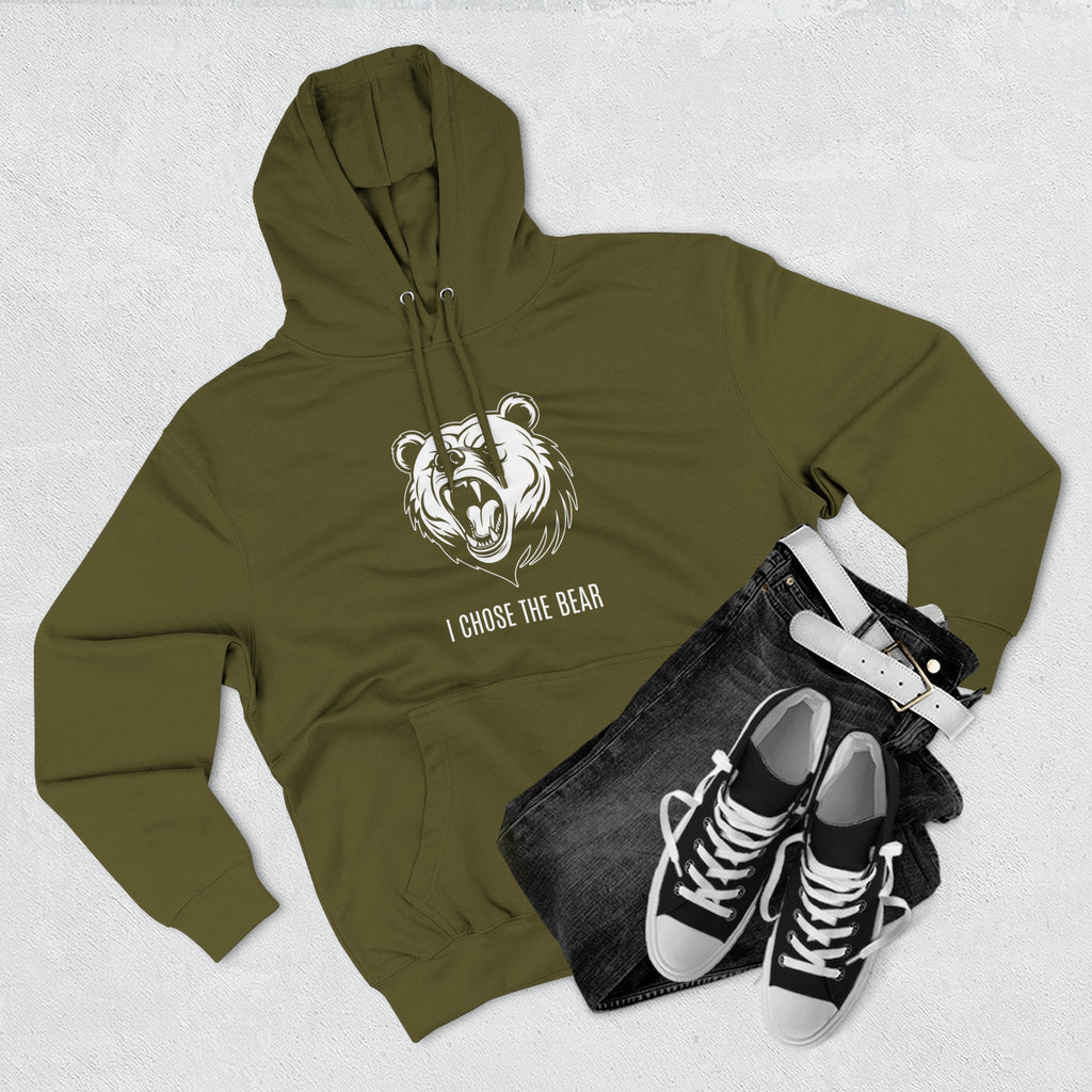 I Chose The Bear Hoodie - Roaring Streetwear Fleece Pullover
