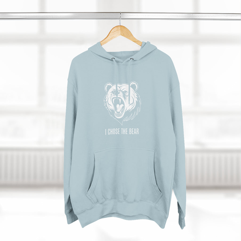I Chose The Bear Hoodie - Roaring Streetwear Fleece Pullover