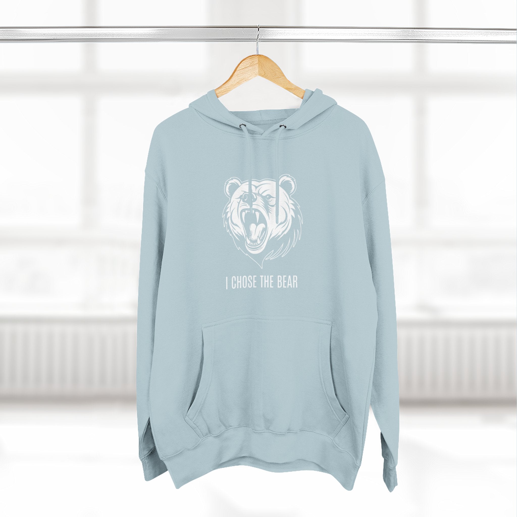 I Chose The Bear Hoodie - Roaring Streetwear Fleece Pullover