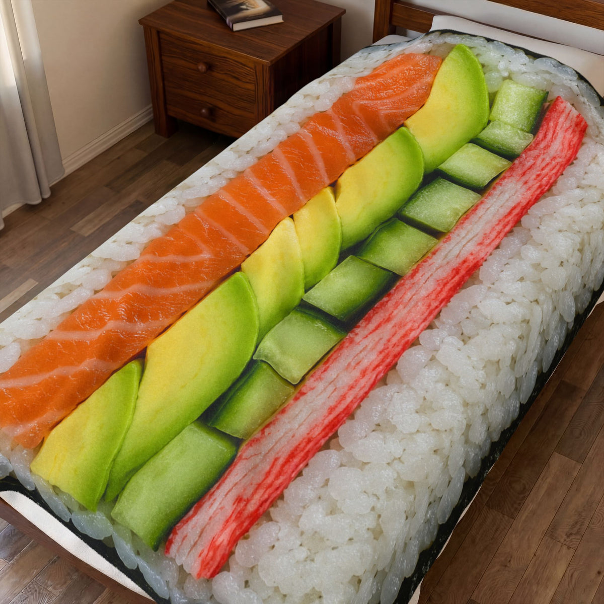 The Maki Roll Solo Velveteen Blanket