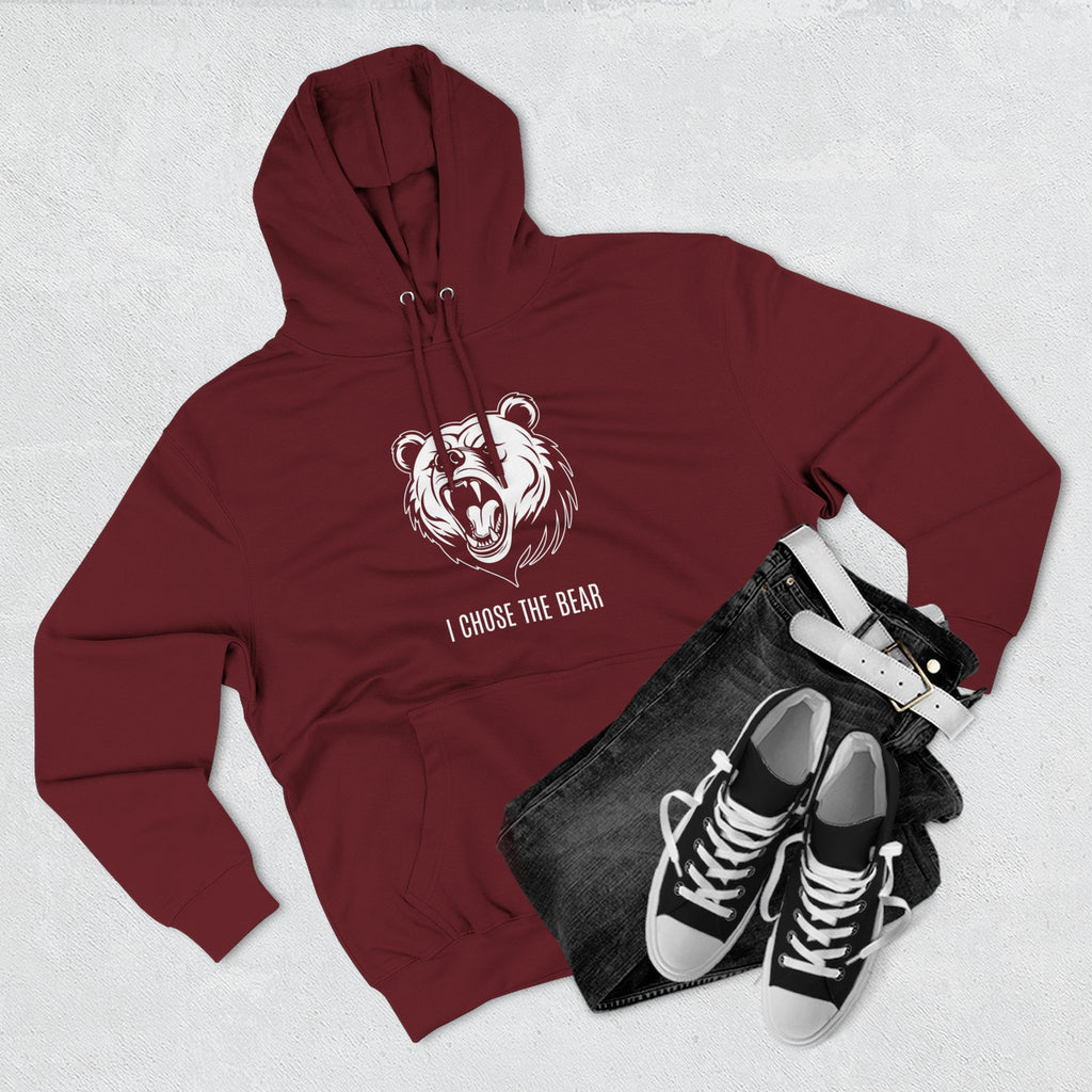 I Chose The Bear Hoodie - Roaring Streetwear Fleece Pullover
