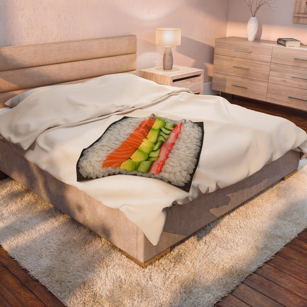The Maki Roll Solo Velveteen Blanket