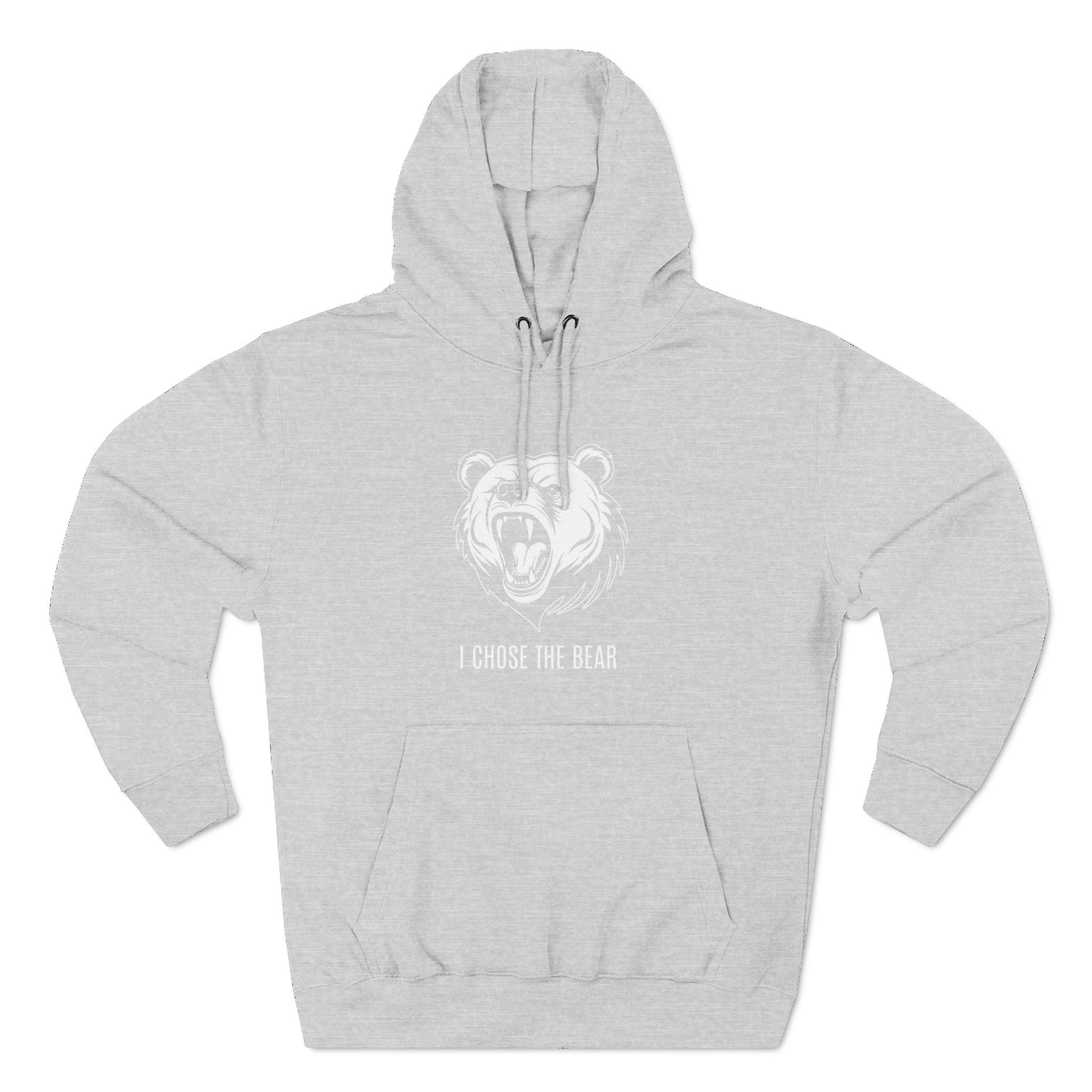 I Chose The Bear Hoodie - Roaring Streetwear Fleece Pullover