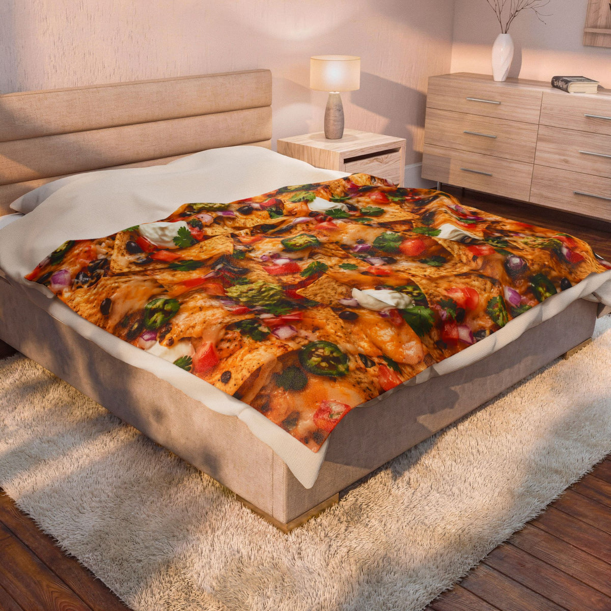 The "Nacho Average Blanket" Velveteen Plush Throw