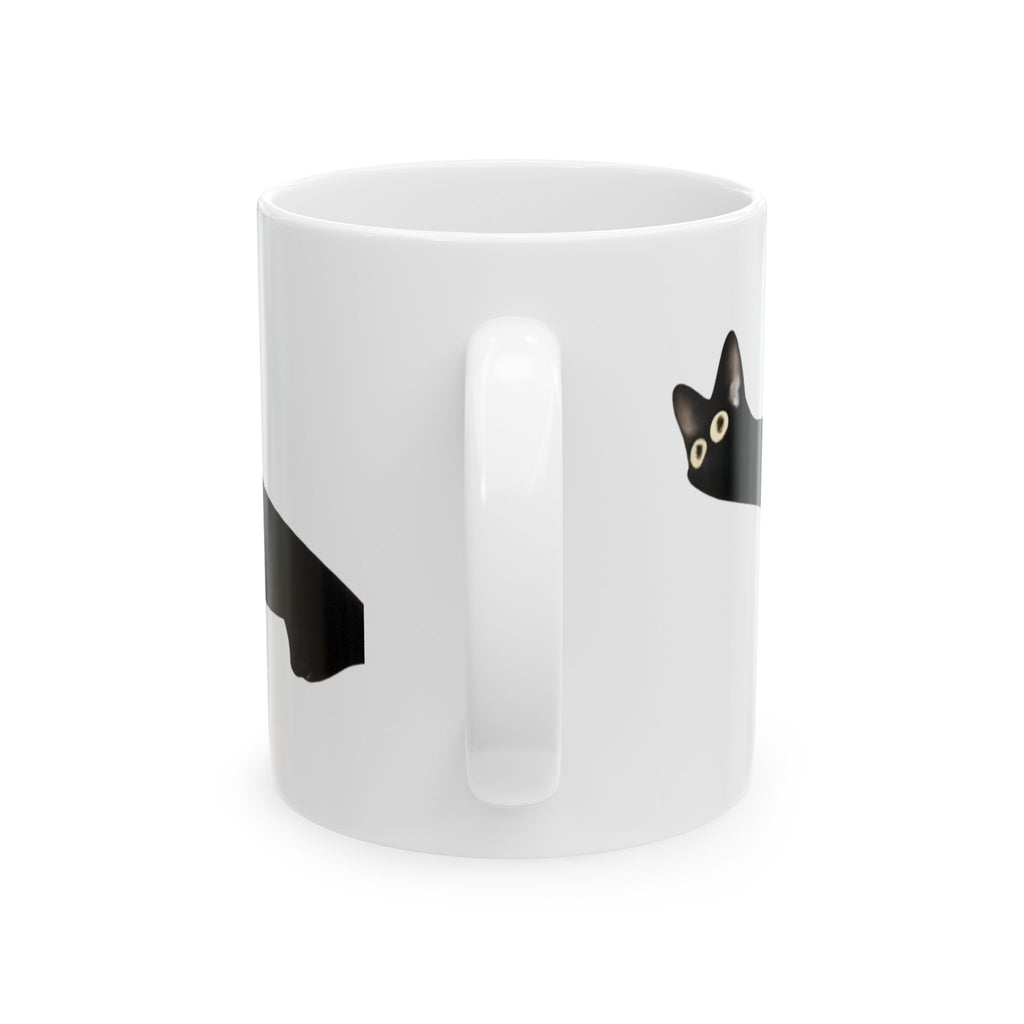 Longcat Meme Coffee Mug - Seamless Wrap-Around Design (11oz, 15oz)