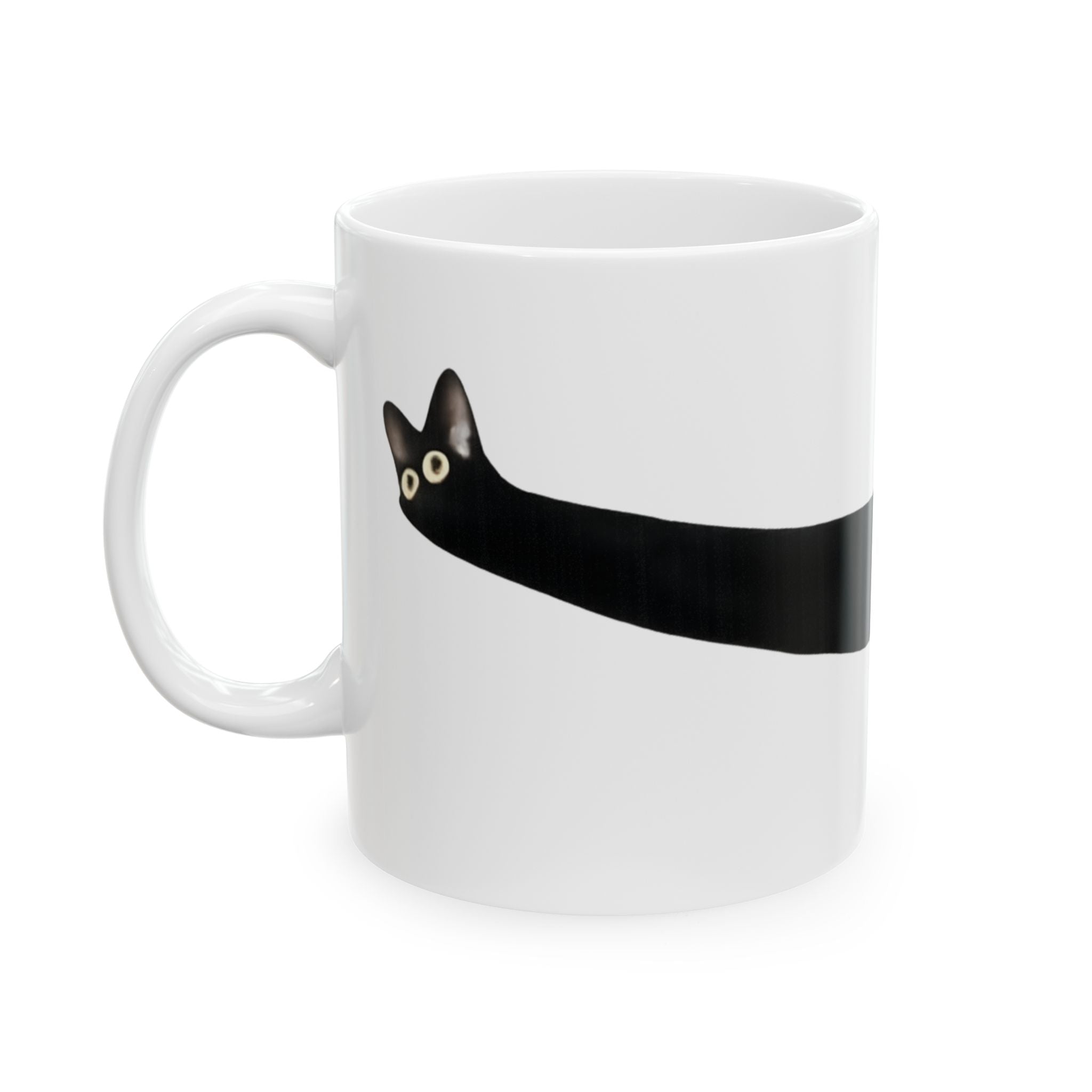 Longcat Meme Coffee Mug - Seamless Wrap-Around Design (11oz, 15oz)