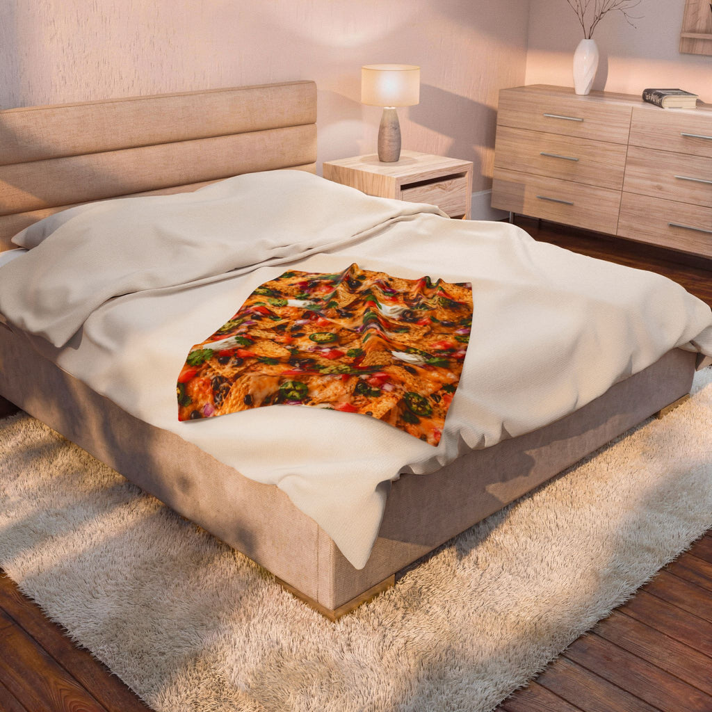 The "Nacho Average Blanket" Velveteen Plush Throw