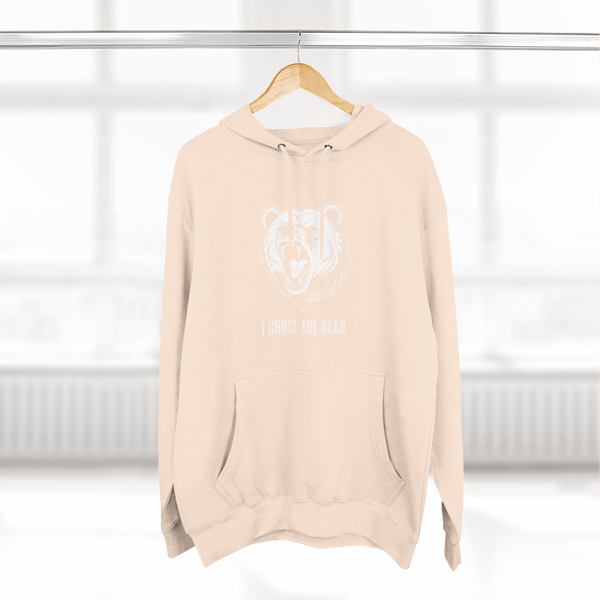 I Chose The Bear Hoodie - Roaring Streetwear Fleece Pullover