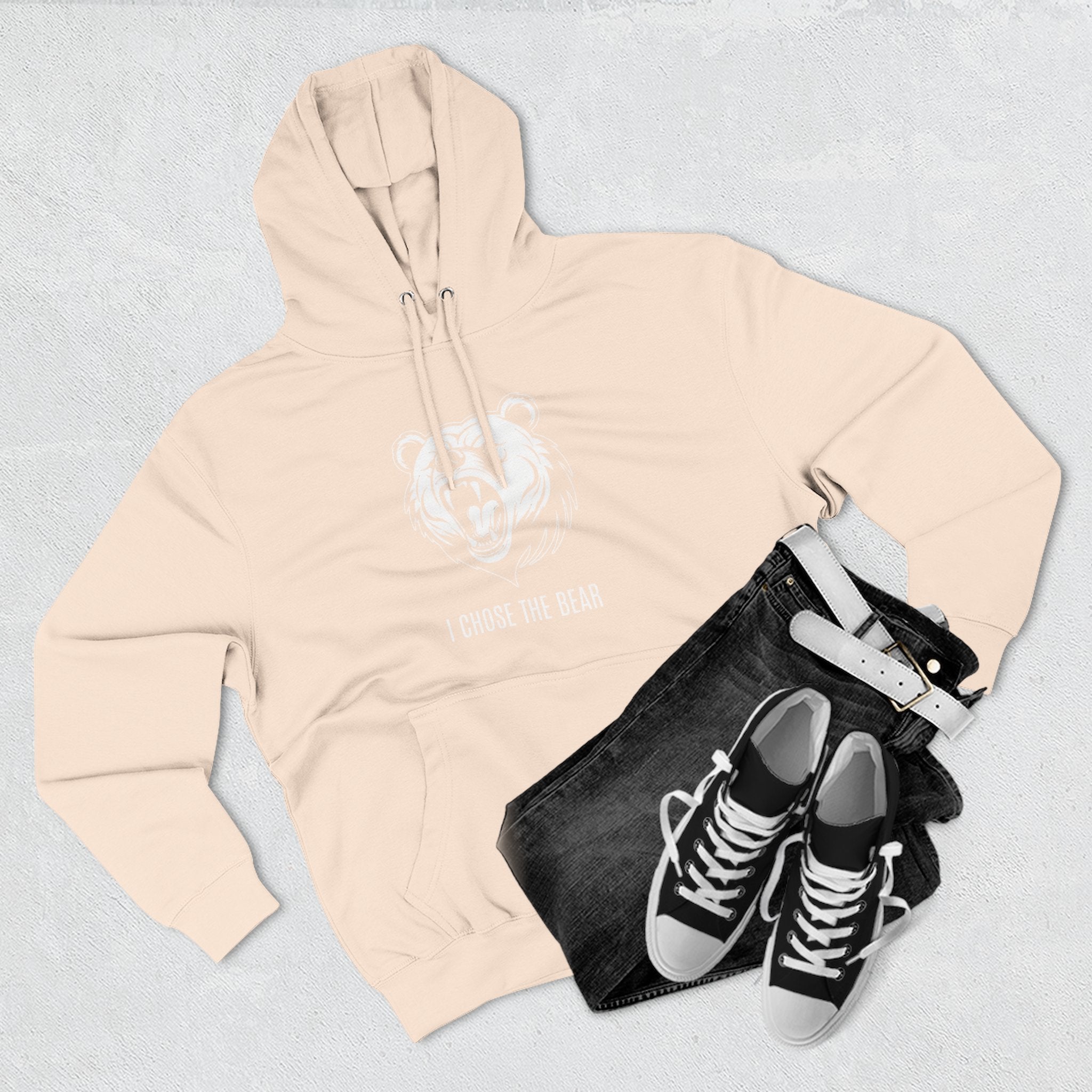 I Chose The Bear Hoodie - Roaring Streetwear Fleece Pullover
