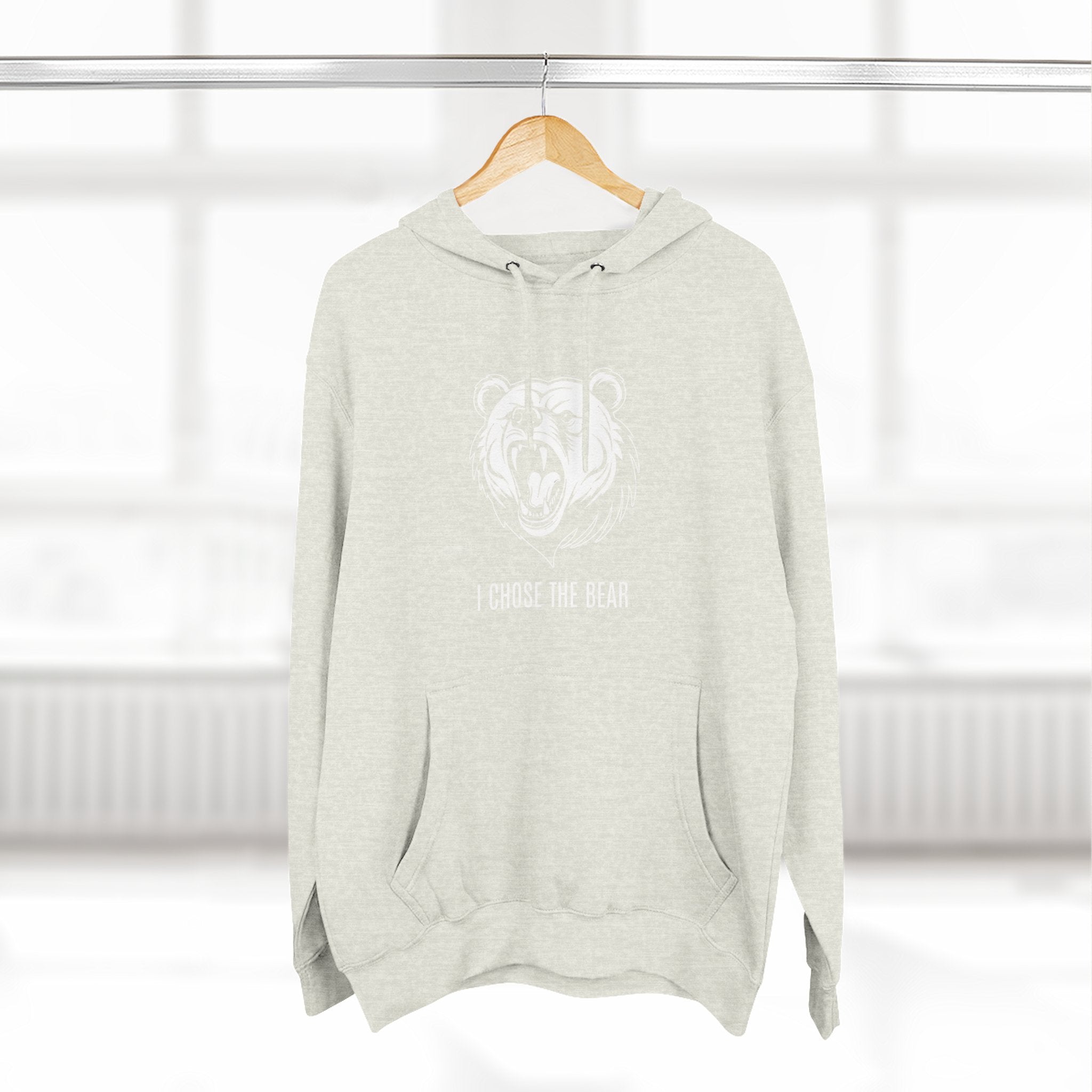 I Chose The Bear Hoodie - Roaring Streetwear Fleece Pullover