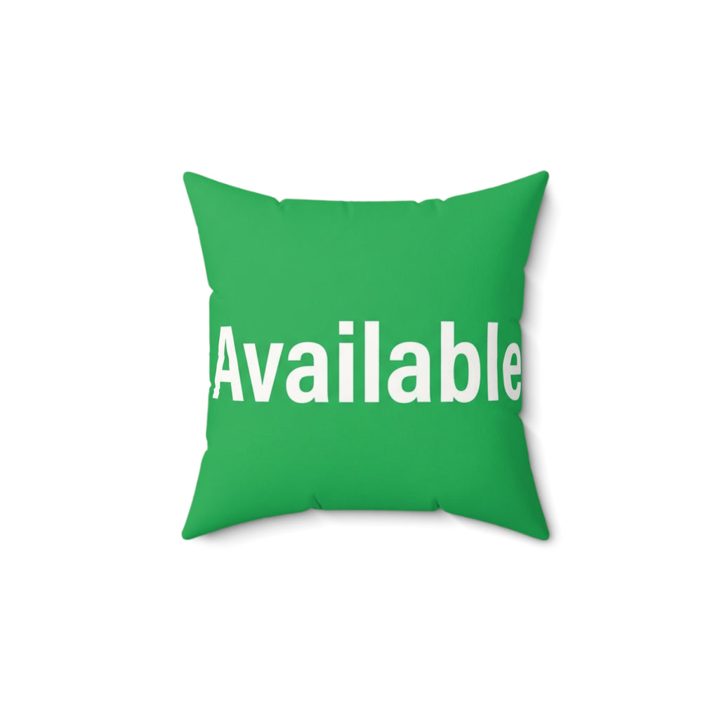 Get Away / Available Double-Sided Mood Pillow – The Ultimate Sanity Indicator