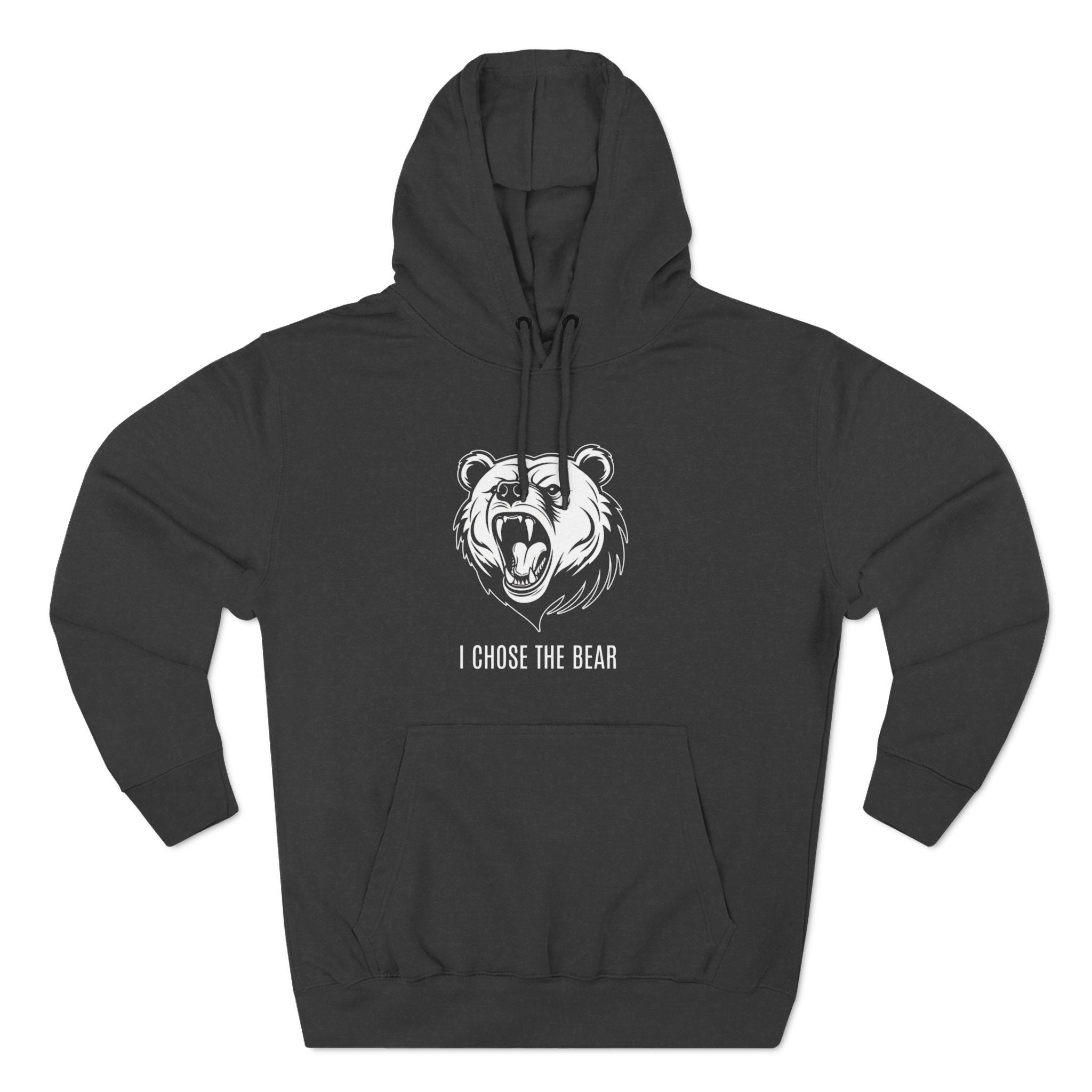 I Chose The Bear Hoodie - Roaring Streetwear Fleece Pullover