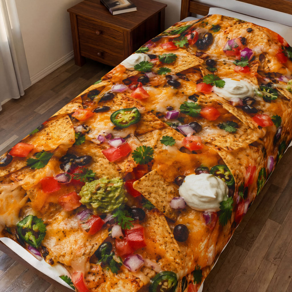 The "Nacho Average Blanket" Velveteen Plush Throw