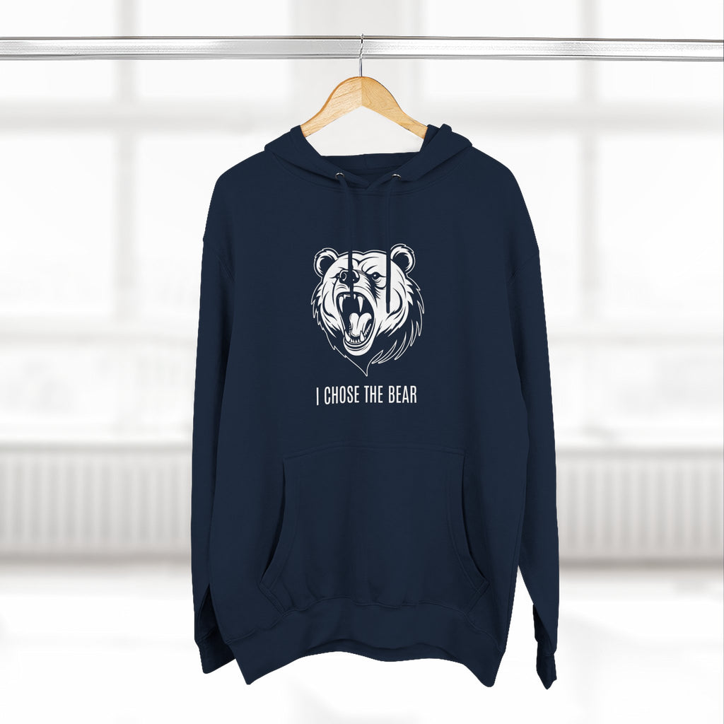 I Chose The Bear Hoodie - Roaring Streetwear Fleece Pullover