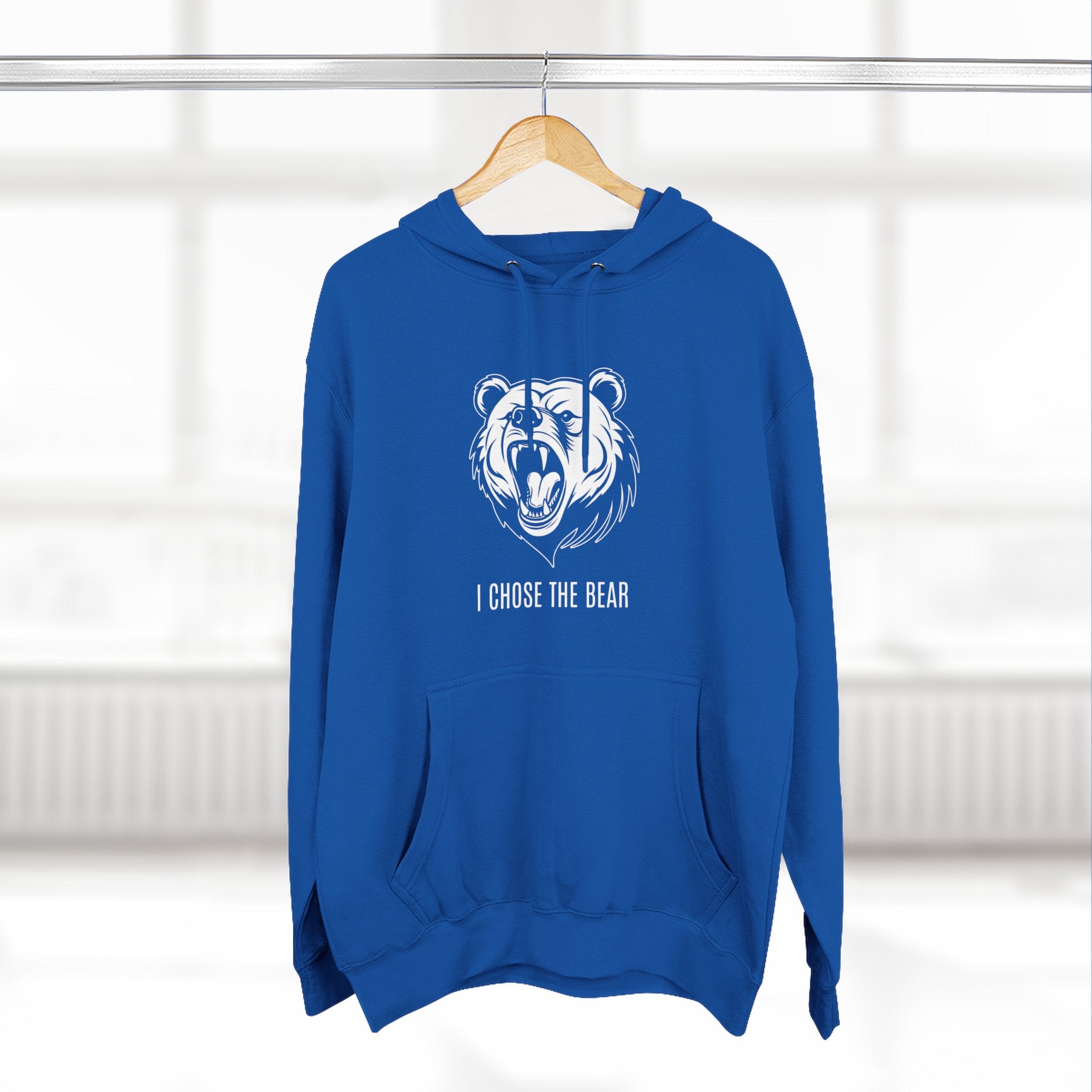 I Chose The Bear Hoodie - Roaring Streetwear Fleece Pullover