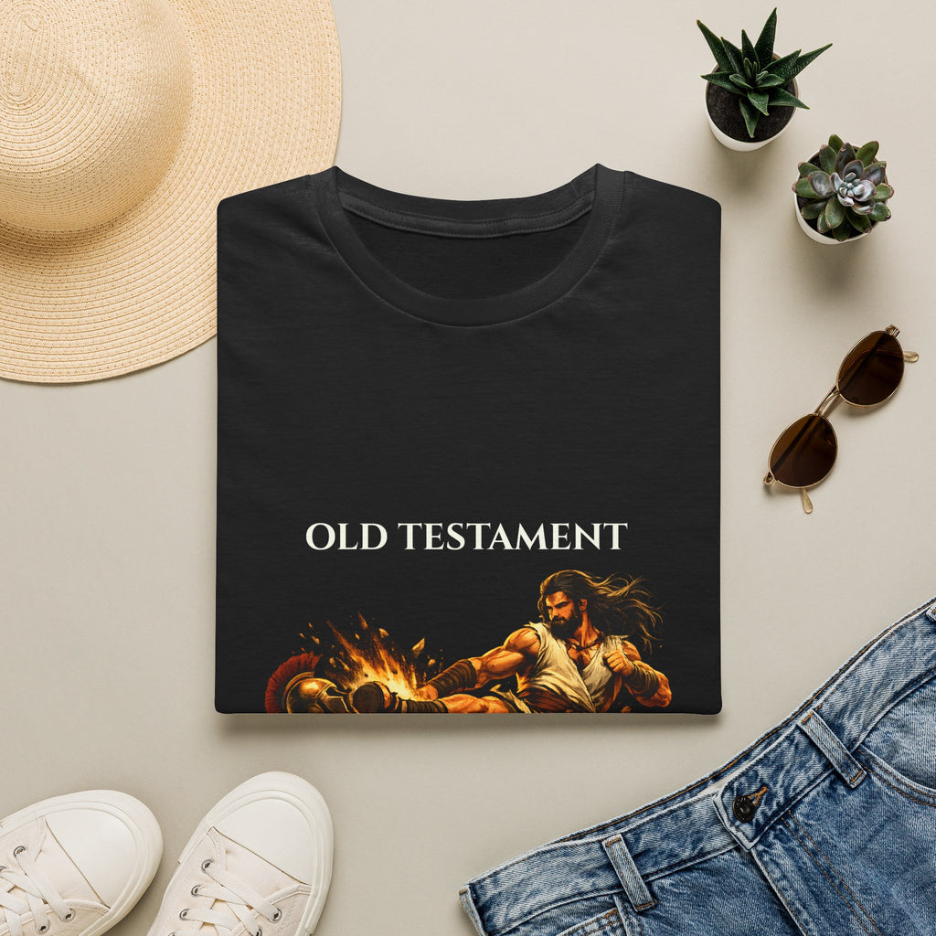 The Judges 15:8 Samson ‘Conflict Resolution’ Tee - Funny Biblical Graphic Novel Shirt
